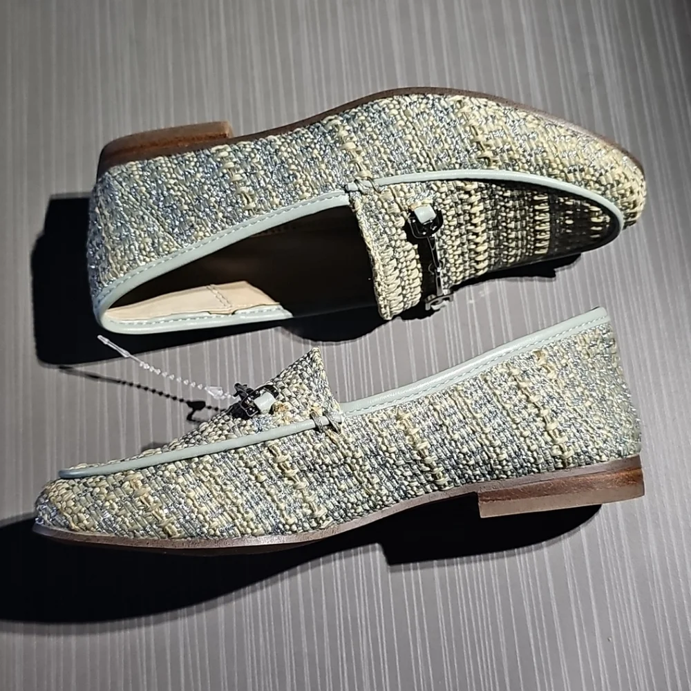 Sam Edelman Loraine Mini Girl's Loafers Size 13M Tide Blue Tweed NWOB‎ Condition